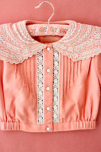Bonjour Diary Crop Shirt (Bubble Gum) | Jean + Hadley