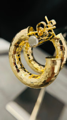 Segment hoop online earrings