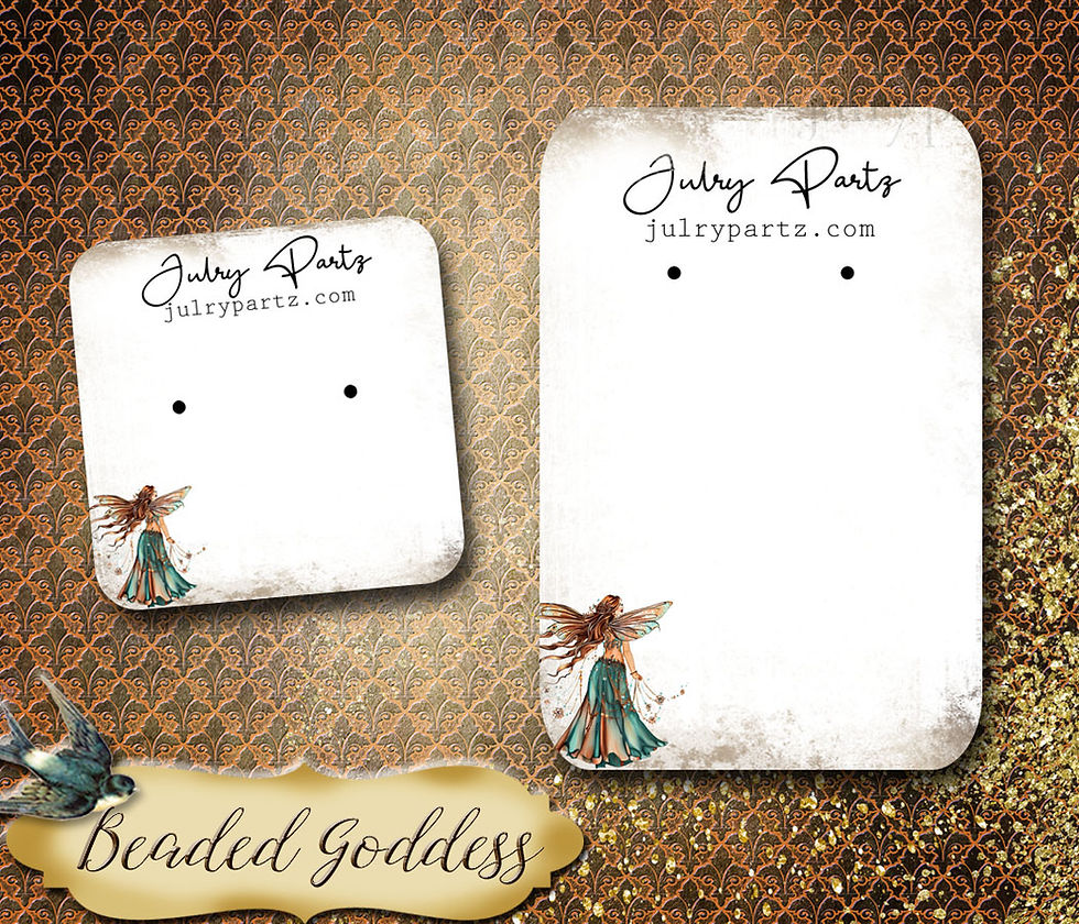 Thumbnail: BEADED GODDESS #8 • Necklace Card• Earring Cards •Jewelry Cards