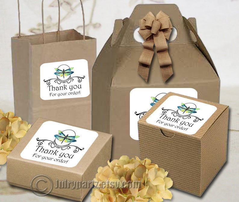 Thumbnail: 30•DRAGONFLY Series•STICKERS•Rectangle Labels•Package Labels