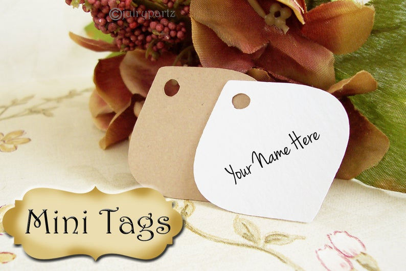 Thumbnail: 24•MINI TAGS #14 • 1.5 X 1.5 inch•Necklace Tags•Bracelet Tags•Price Tags
