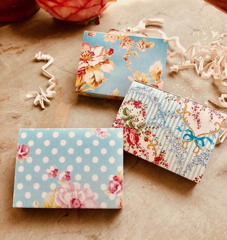 Thumbnail: Set of 12 •2x2.60 GIFT BOX•Jewelry Box•Gift Packaging•FLORAL 4