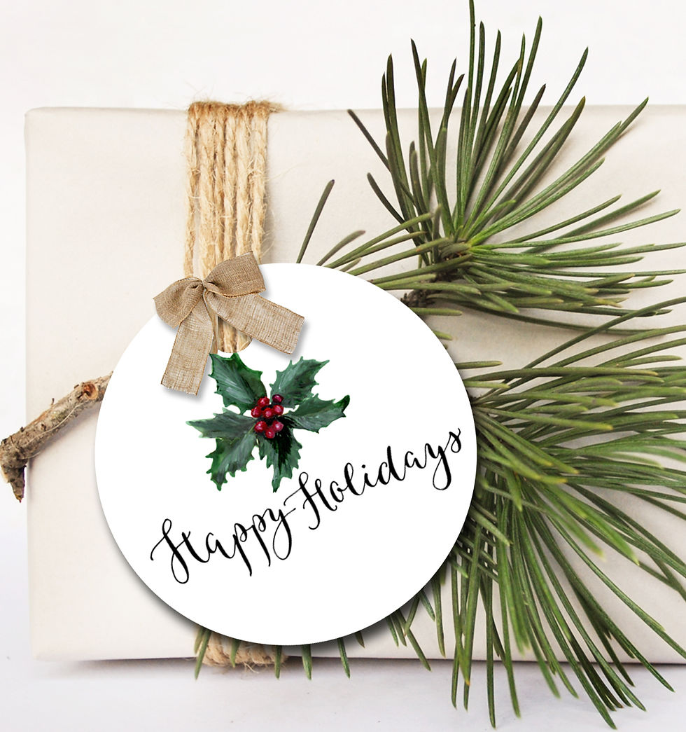 Thumbnail: HOLIDAY•Earring Cards•Holiday Tags•Holiday Labels•HOLLY 1