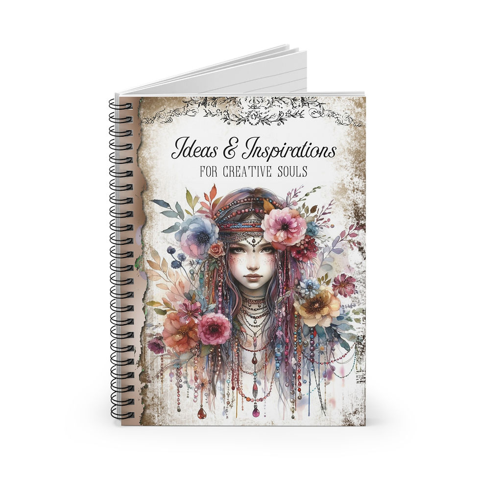 Thumbnail: Spiral Notebook - Vintage Inspired Blank Journal for Creative Souls, CALLIOPE