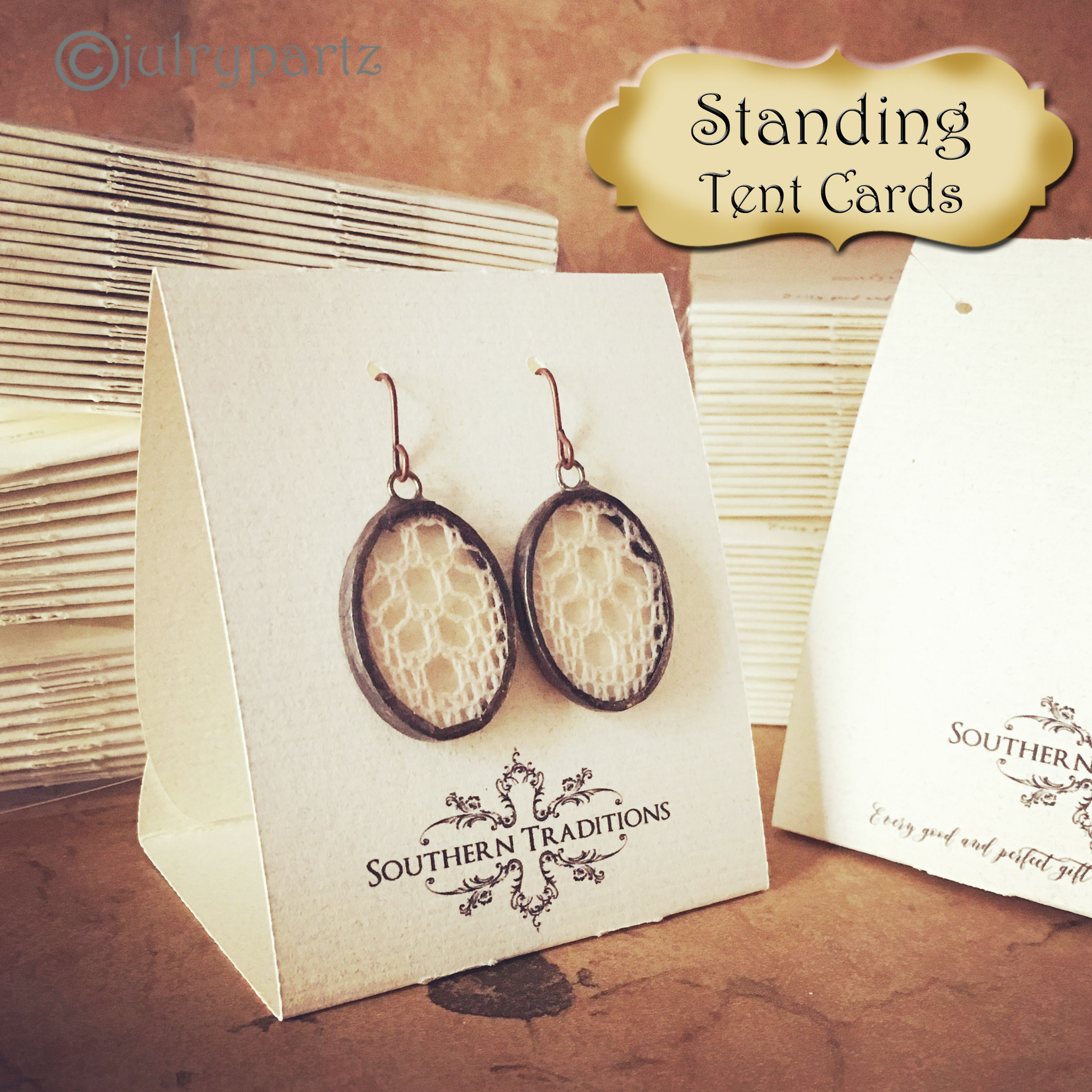 36•Free Standing•Tent Cards•EARRING CARDS•Jewelry Cards•Earring Display•Earring