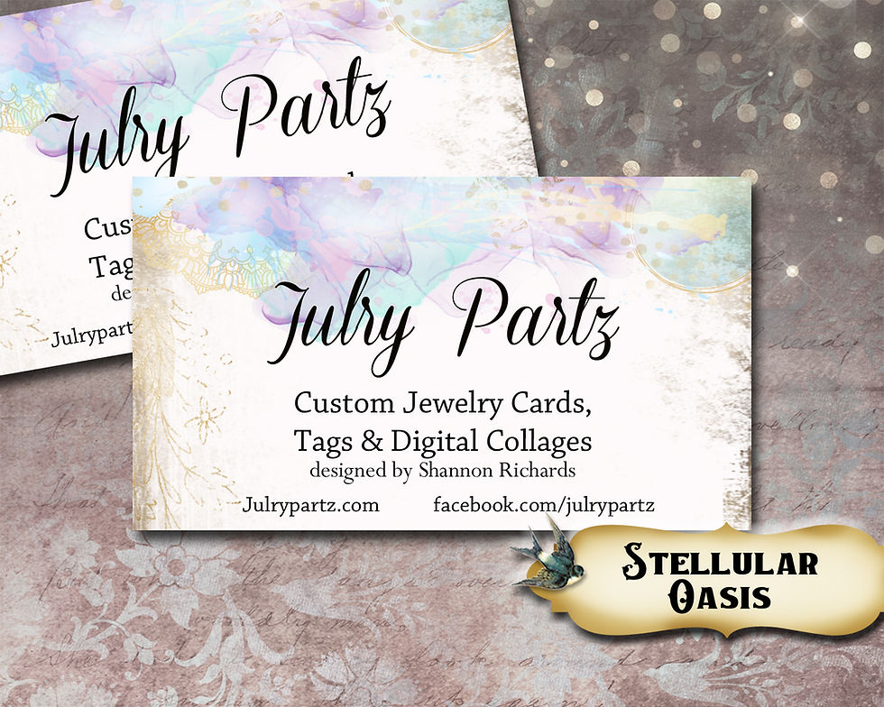 Thumbnail: STELLULAR OASIS Jewelry Cards •Custom Cards •Earring Cards