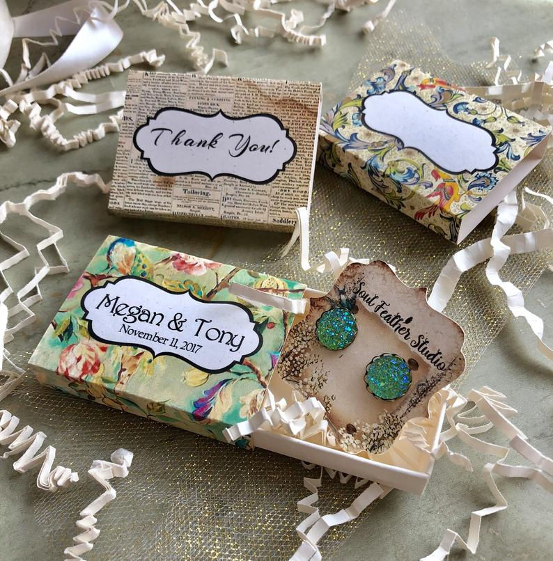 Thumbnail: Set of 12 •2x2.60 GIFT BOX•Jewelry Box•Gift Packaging•FLORAL 5