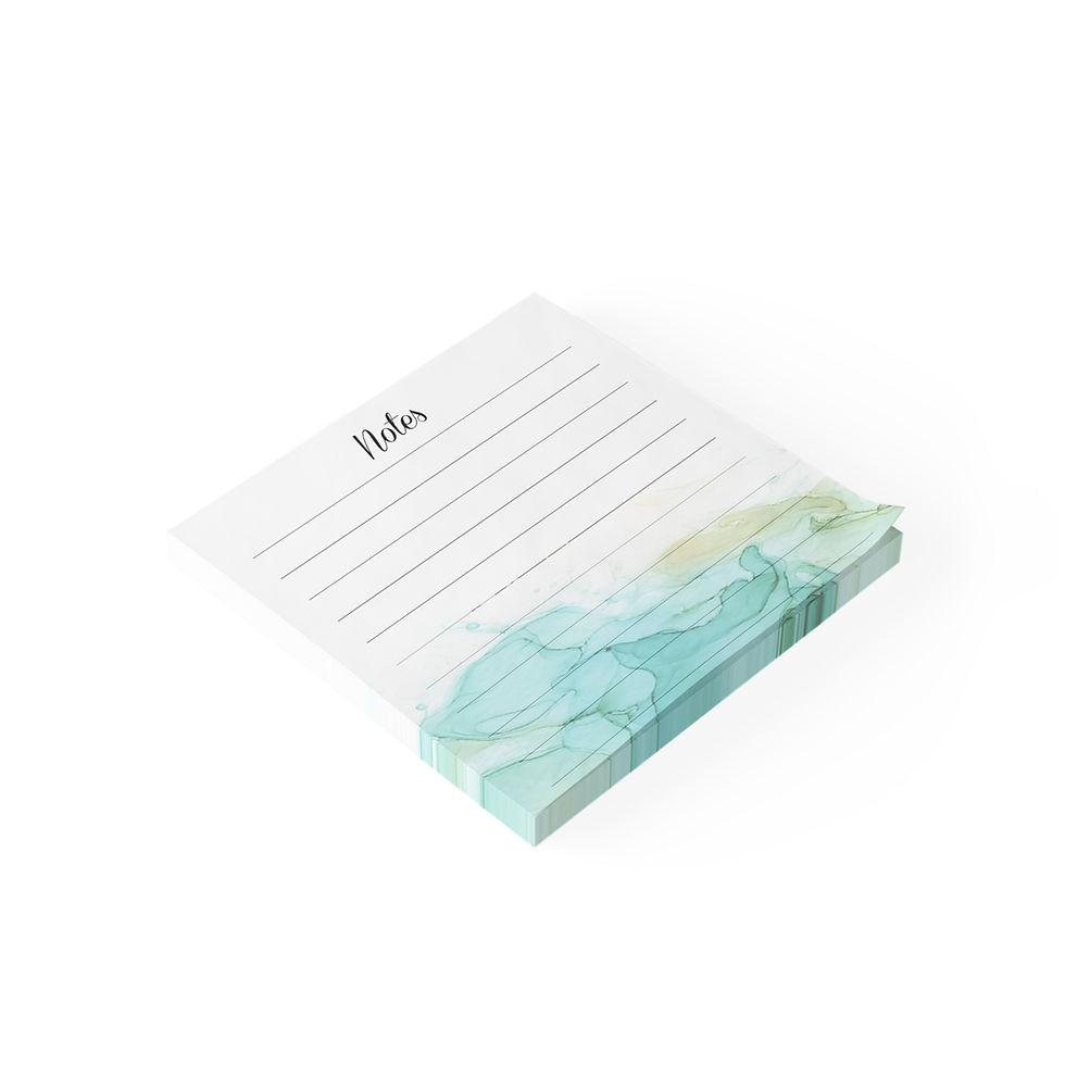 Thumbnail: Emerald Whisper Note Pads-Cute Stationery, To-Do Lists, Gift for Women