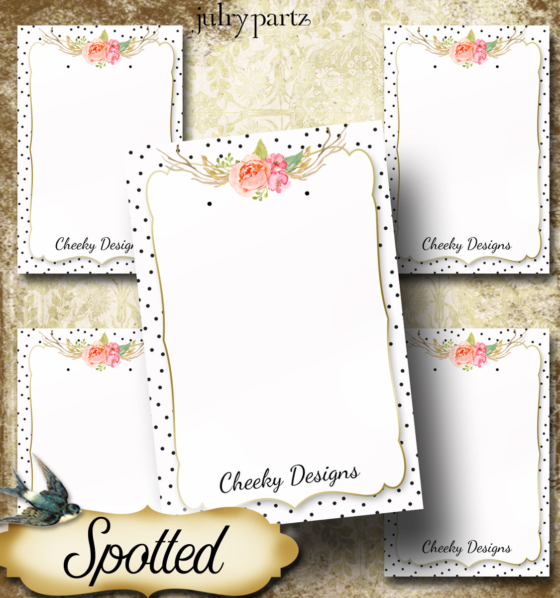 SPOTTED Jewelry Cards •Custom Cards •Earring Cards•