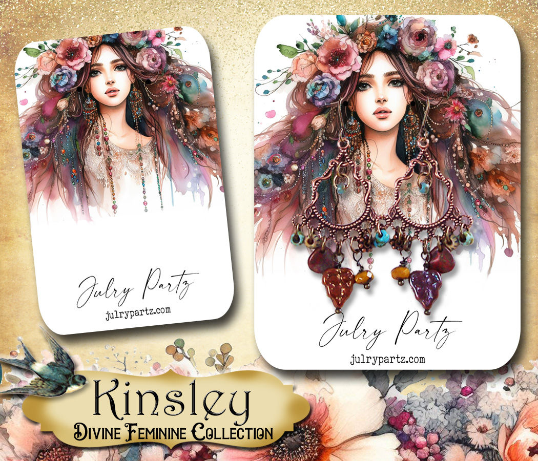 KINSLEY • Necklace Card• Earring Cards •Jewelry Cards