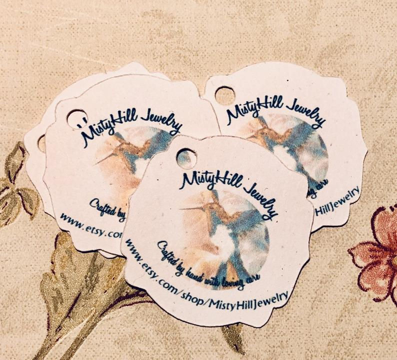 Thumbnail: 30•MINI TAGS #7 • 1.5 X 1.5 inch•Necklace Tags•Bracelet Tags•Price Tags