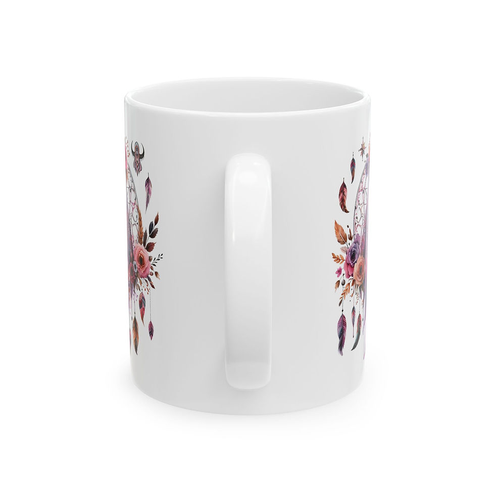 Thumbnail: Boho Hippie Girlie Ghost Ceramic Mug