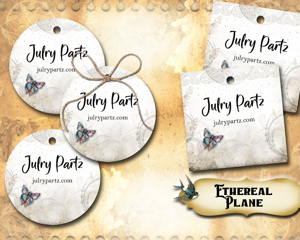 Thumbnail: ETHEREAL PLANE Jewelry Cards •Custom Cards •Earring Cards
