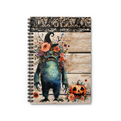Strangle Notebook Monster #2 Spiral Notebook- Ruled Lines, Journal for Creative Souls ...