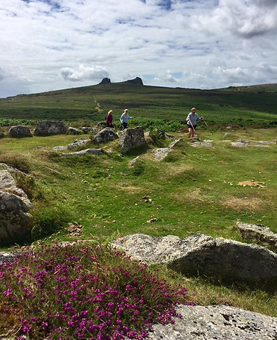 Nordic walking on Dartmoor