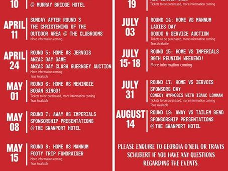 2021 SOCIAL CALENDAR