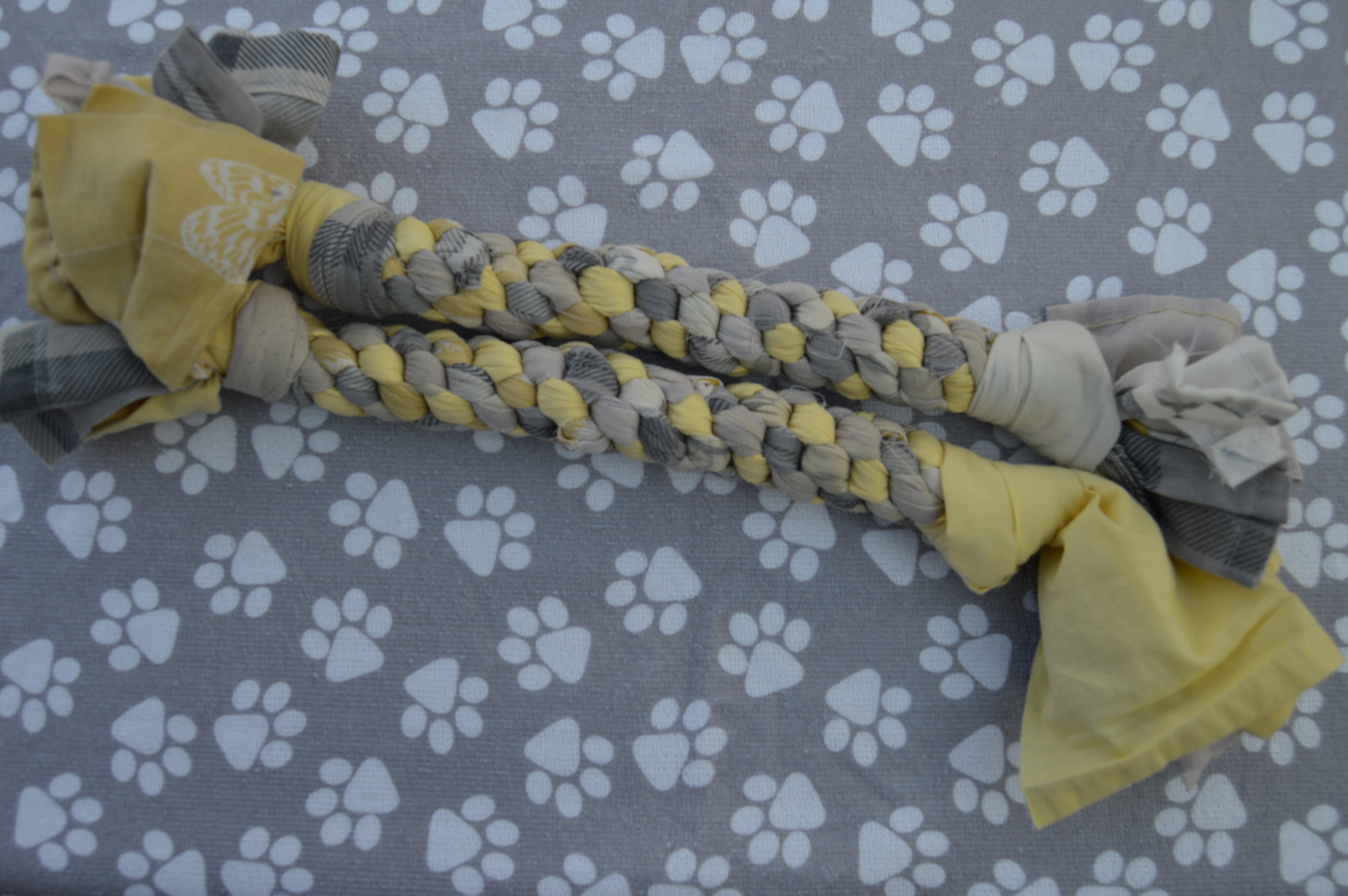 Yellow and Grey Medium Tug Toy