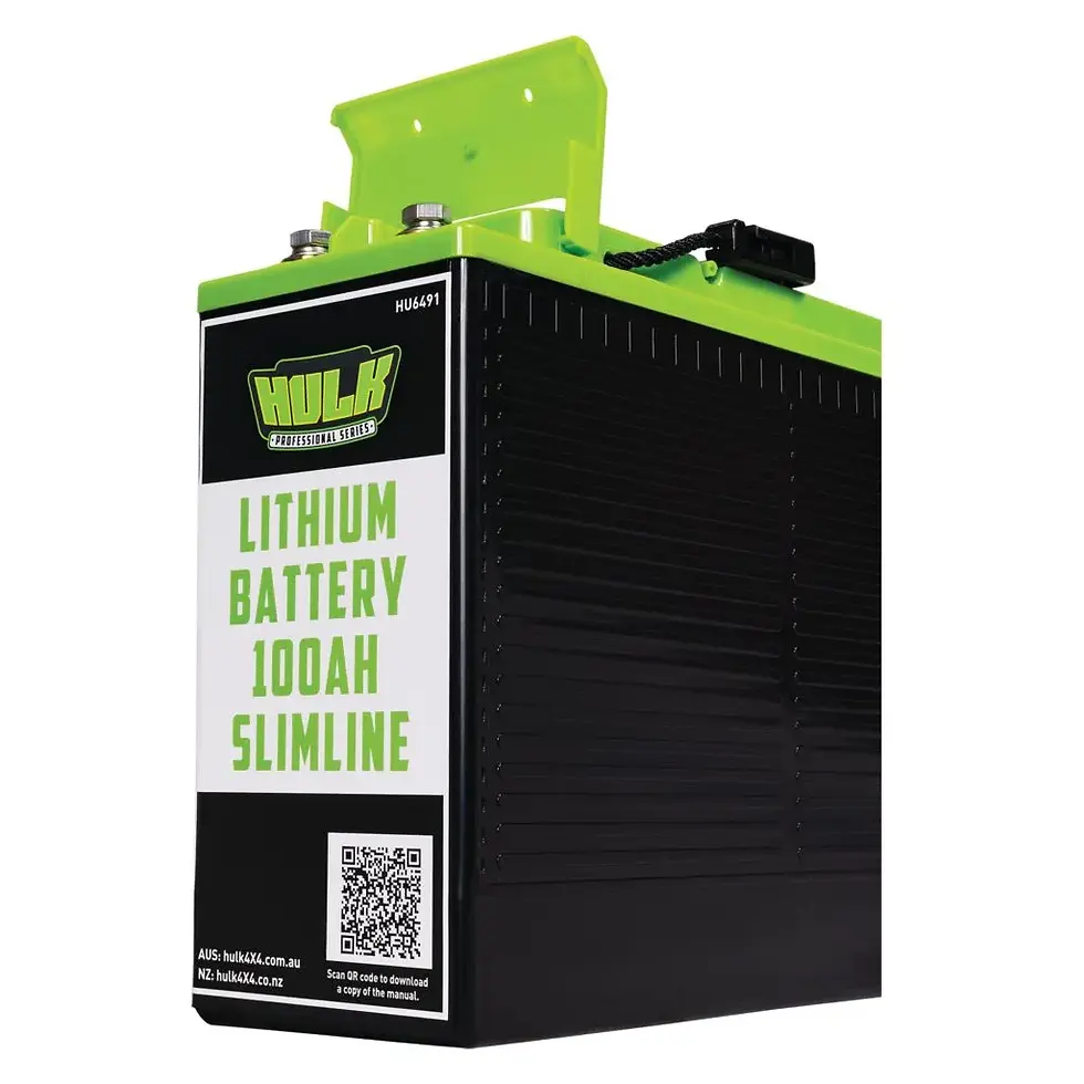 Thumbnail: 100Ah SLIMLINE LITHIUM BATTERY LifePo4 12V 551mm