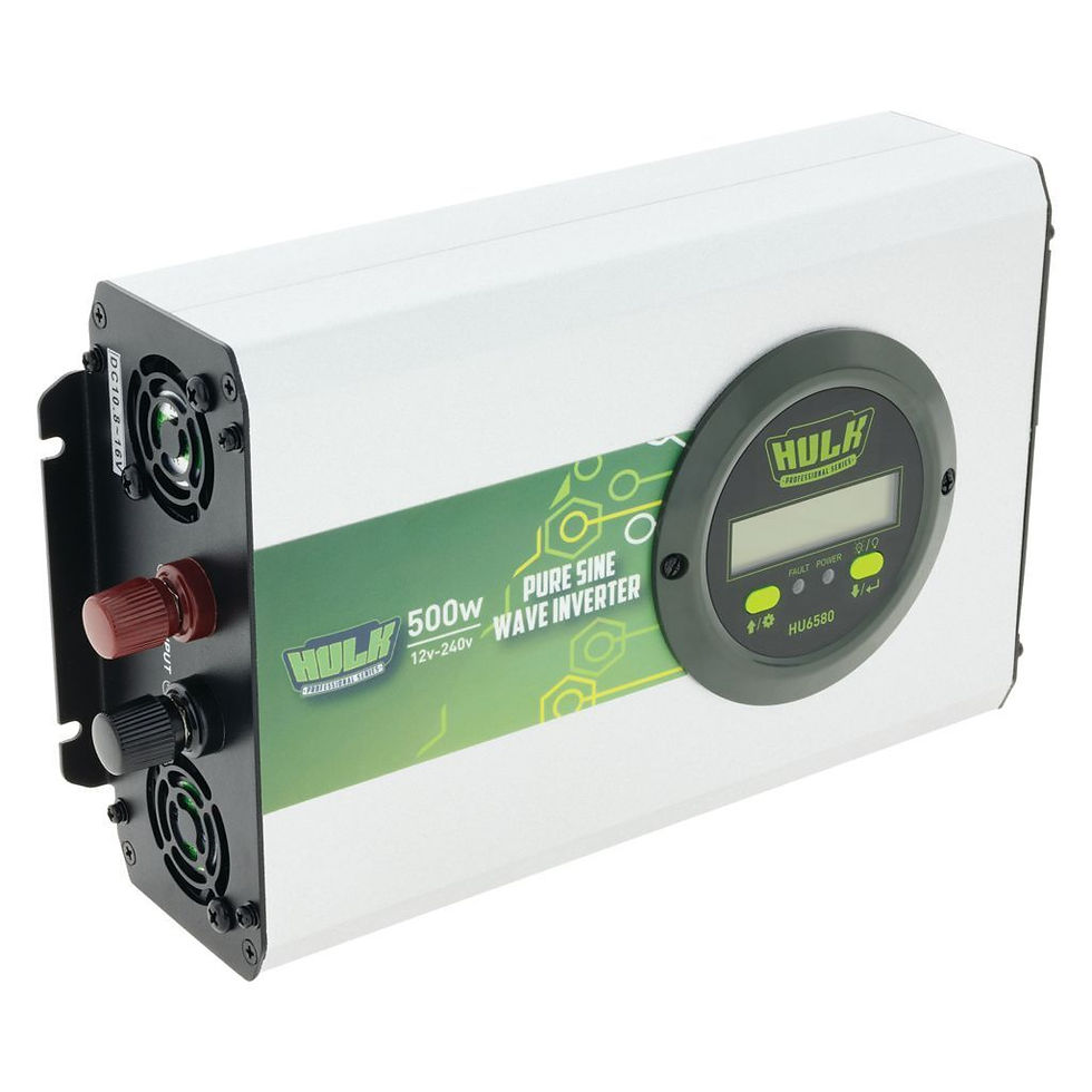 Thumbnail: HU6580 PURE SINE WAVE INVERTER 500W 12VDC TO 240VAC TRUE SINE WAVE