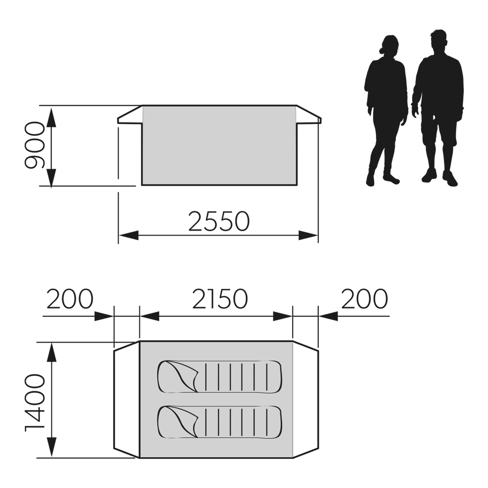 Thumbnail: Dometic Pico FTC 2x2 TC-I Inflatable Swag