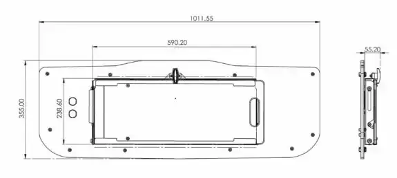 Thumbnail: Jimny Rear Door Drop Down Table