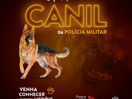 Apresentação do canil da Polícia Militar acontece neste fim de semana em shopping de Foz do Iguaçu