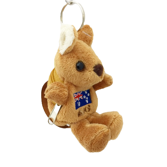 Thumbnail: Set of Koala & Kangaroo Zipper backpack keyring