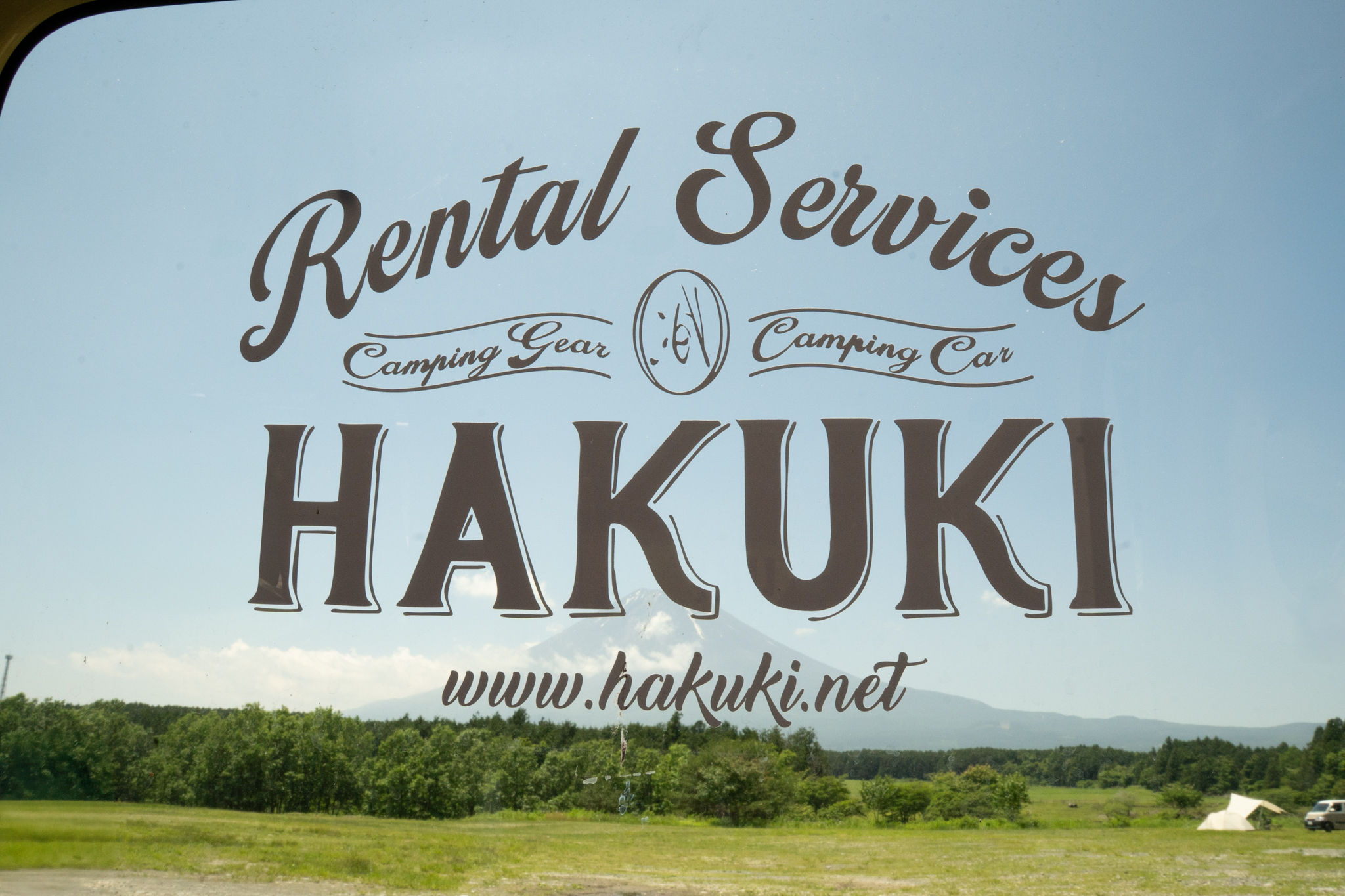 Hakuki Rental Car Logo Sticker