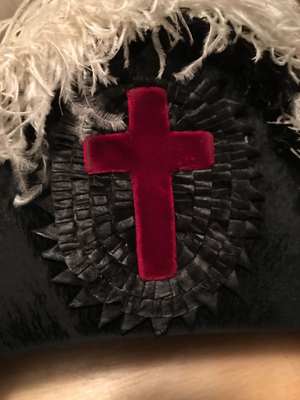 Thumbnail: Early 1900s Masonic Knights Templar ostrich plume 