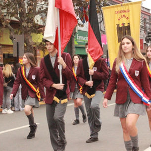 Nuestro colegio participó en el desfile de las Glorias Navales en Villa Alemana