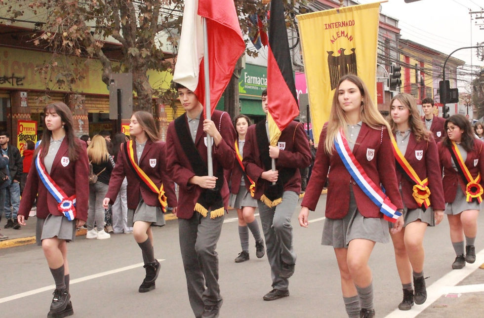 Nuestro colegio participó en el desfile de las Glorias Navales en Villa Alemana