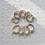 Thumbnail: Braided Seed Bead Pearl Ring