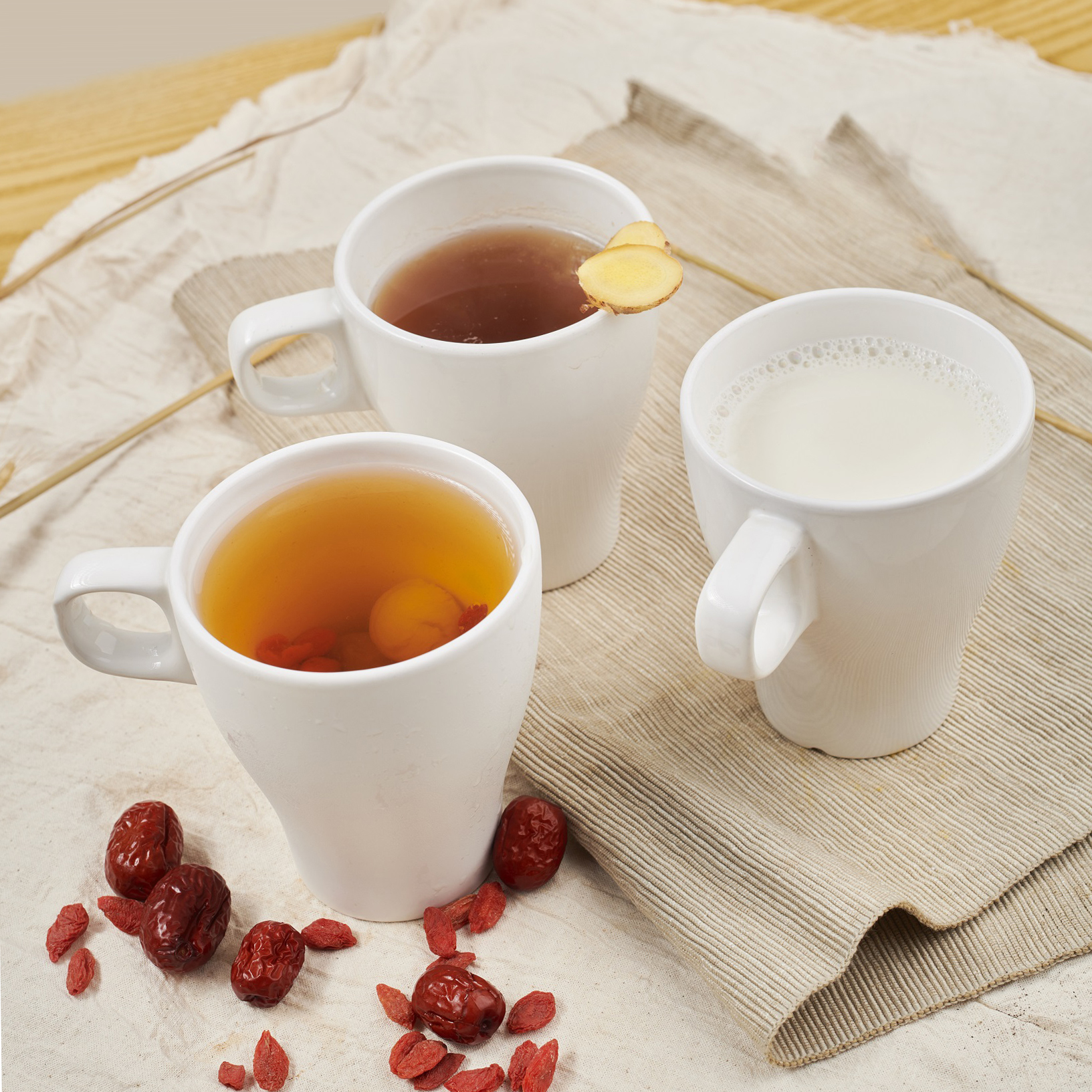 Arranged Food and Objects