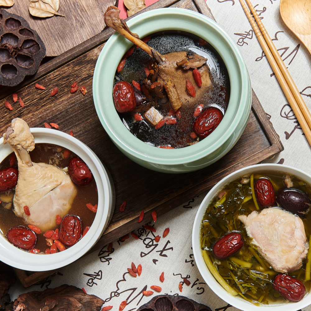 Arranged Food and Objects