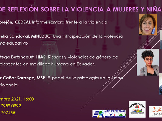 Foro de reflexión sobre la violencia a mujeres y niñas