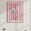 Miniature : Affiche hippocampe – rayures colorées