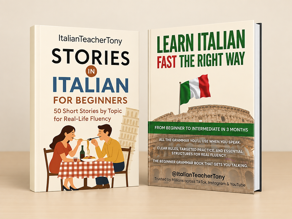 Italian Grammar Book for Beginners Bundle with Short Stories in Italian