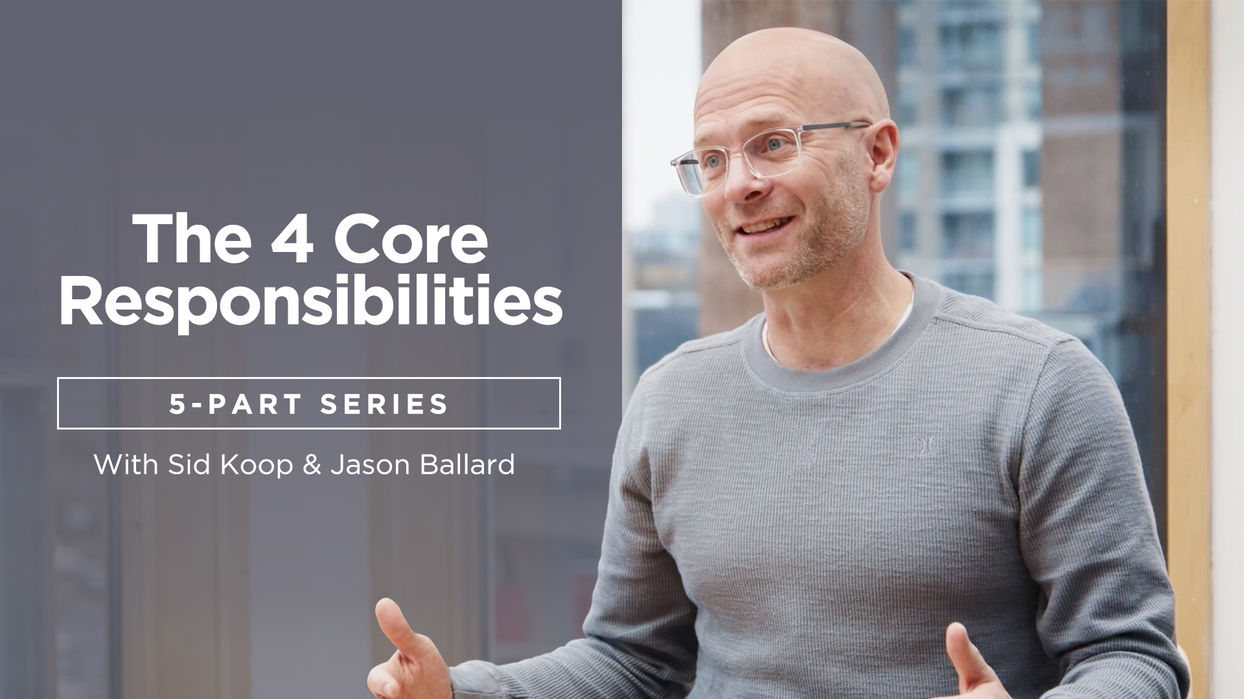 Series cover for '4 Core Responsibilities of Youth Workers' ministry training videos