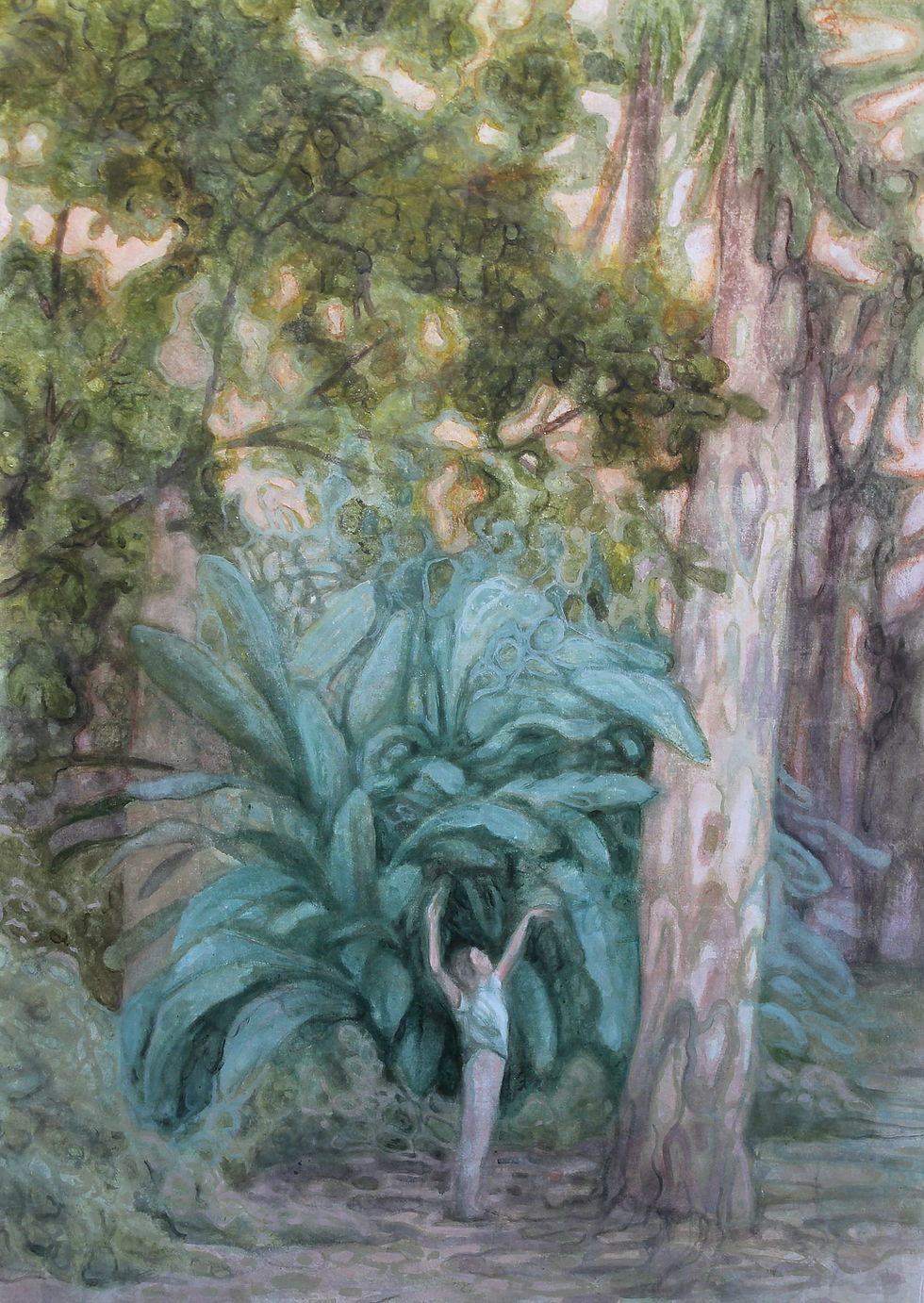 Csapó Júlia: Azt álmodom, hogy minden rendben van – Akril, vászon, 140x100cm, kepzo.art