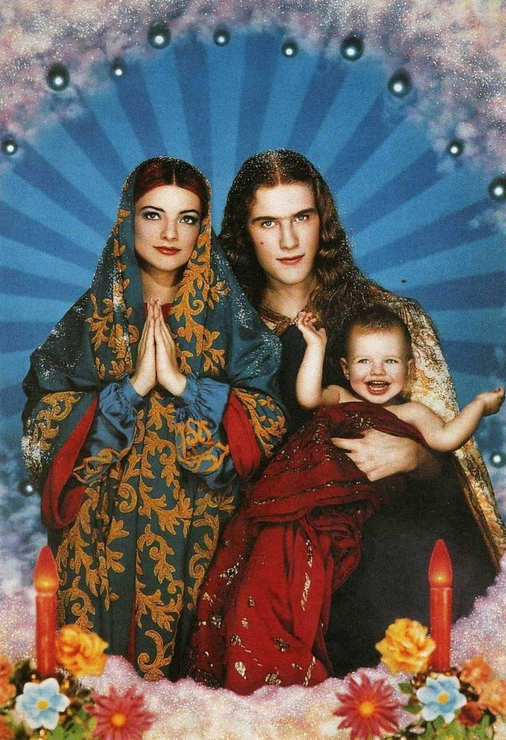 Pierre et Gilles: Szent Család, Holy Family (Nina Hagen, Franck Chevalier és Otis), kepzo.art, Képző Online Folyóirat