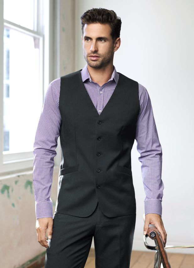 mens black vest