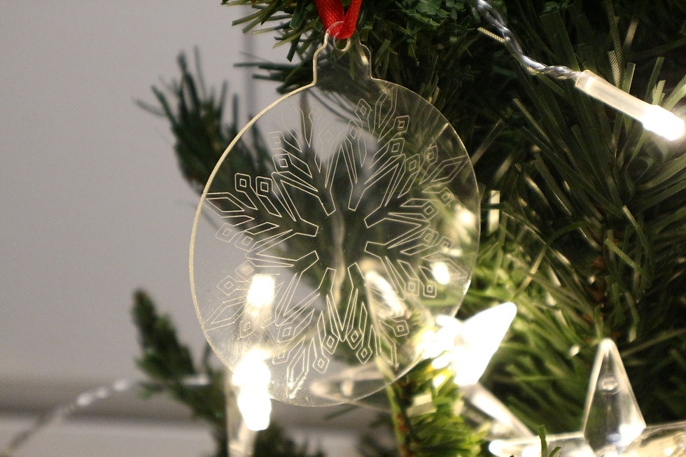 Thumbnail: Acrylic Christmas Ornament | Vinyl Holiday Decoration