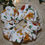 Thumbnail: Gingerbread White Scrunchie – Handmade Christmas Hair Accessory | 2 Sizes