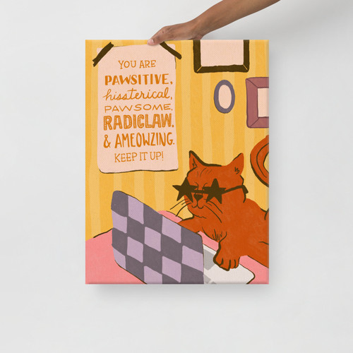 Motivational Cat Canvas Jack Cooper News