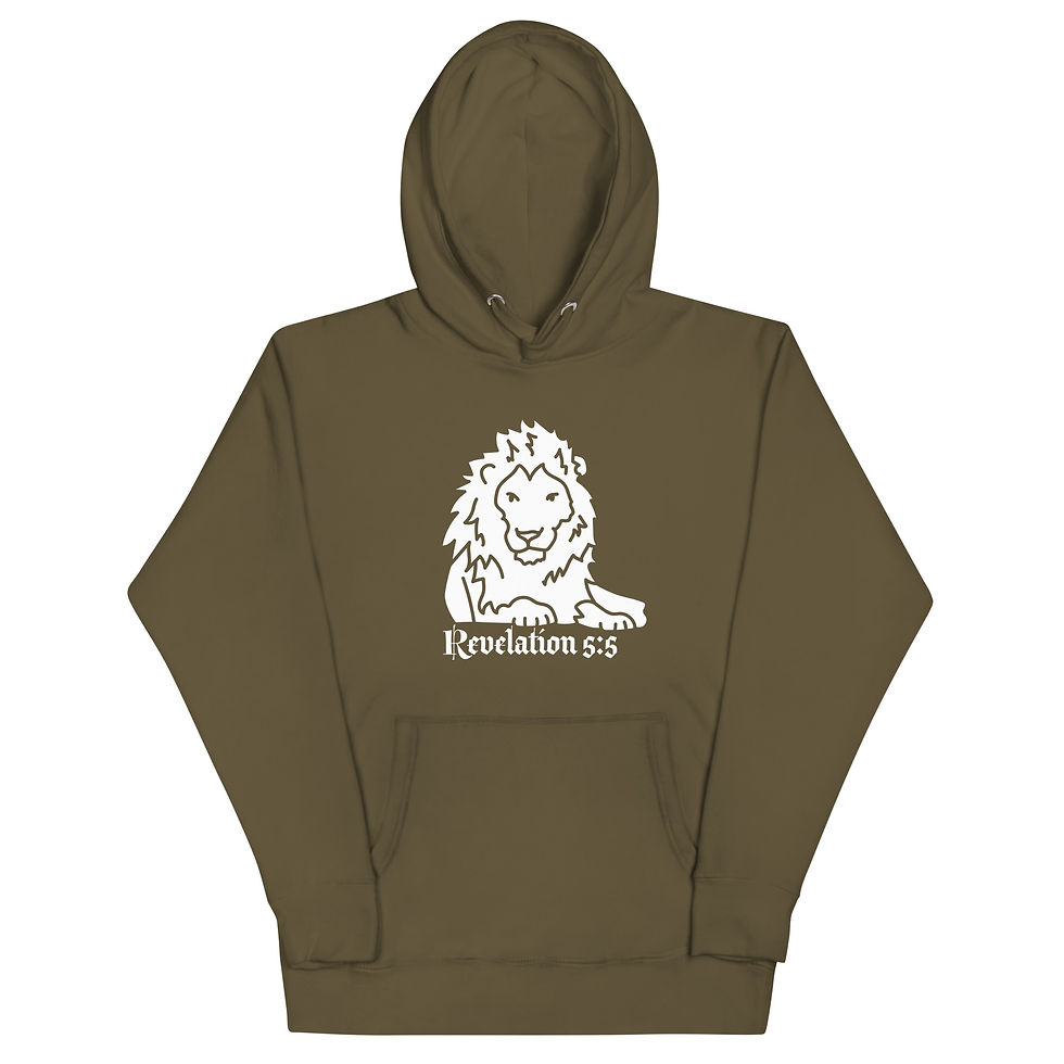 Thumbnail: Revelation 5:5 Lion Unisex Hoodie