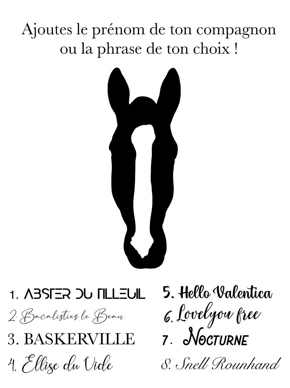 Miniature : SILHOUETTE CHEVAL X3