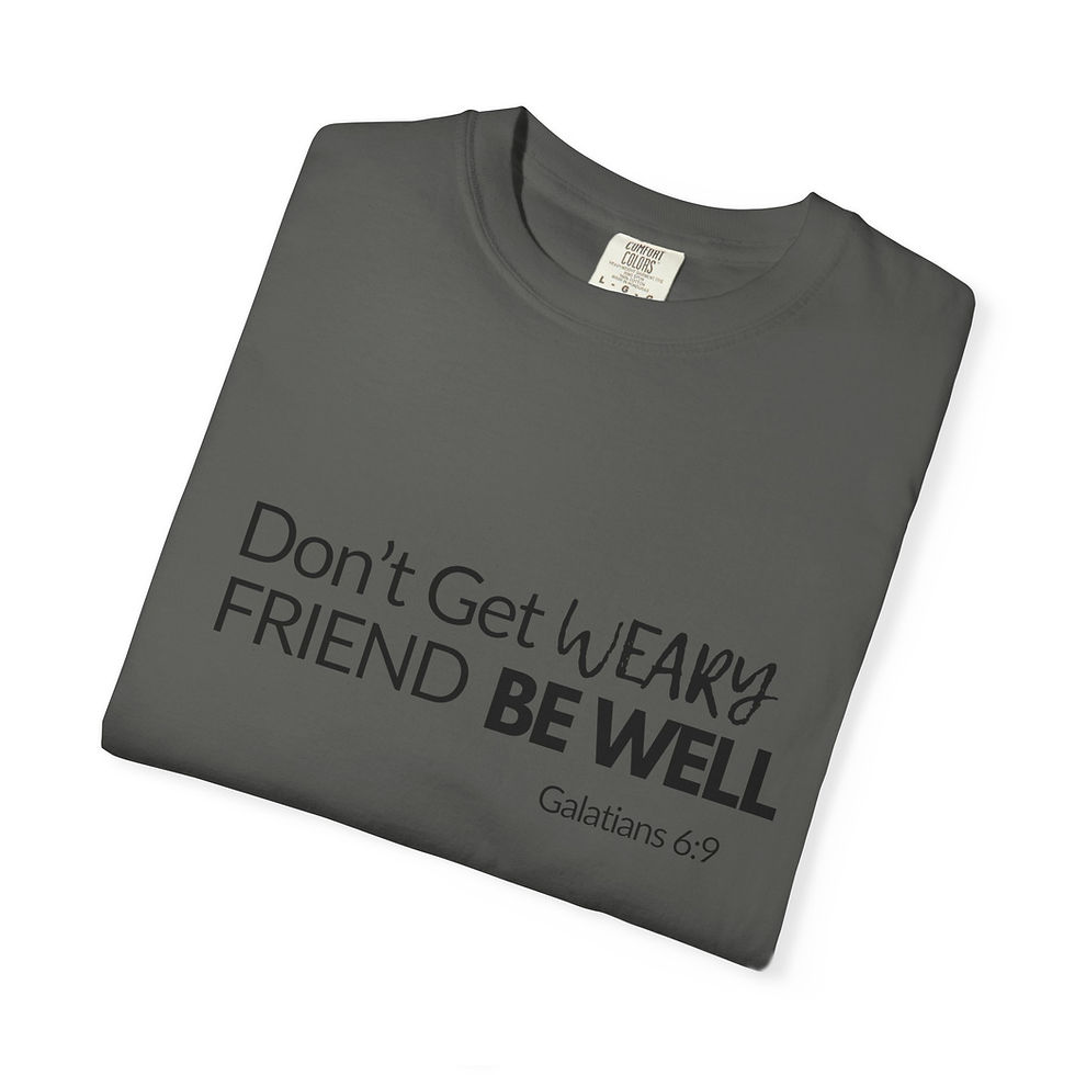 Thumbnail: “Don’t Get Weary, Friend” Encouragement & Faith Design"