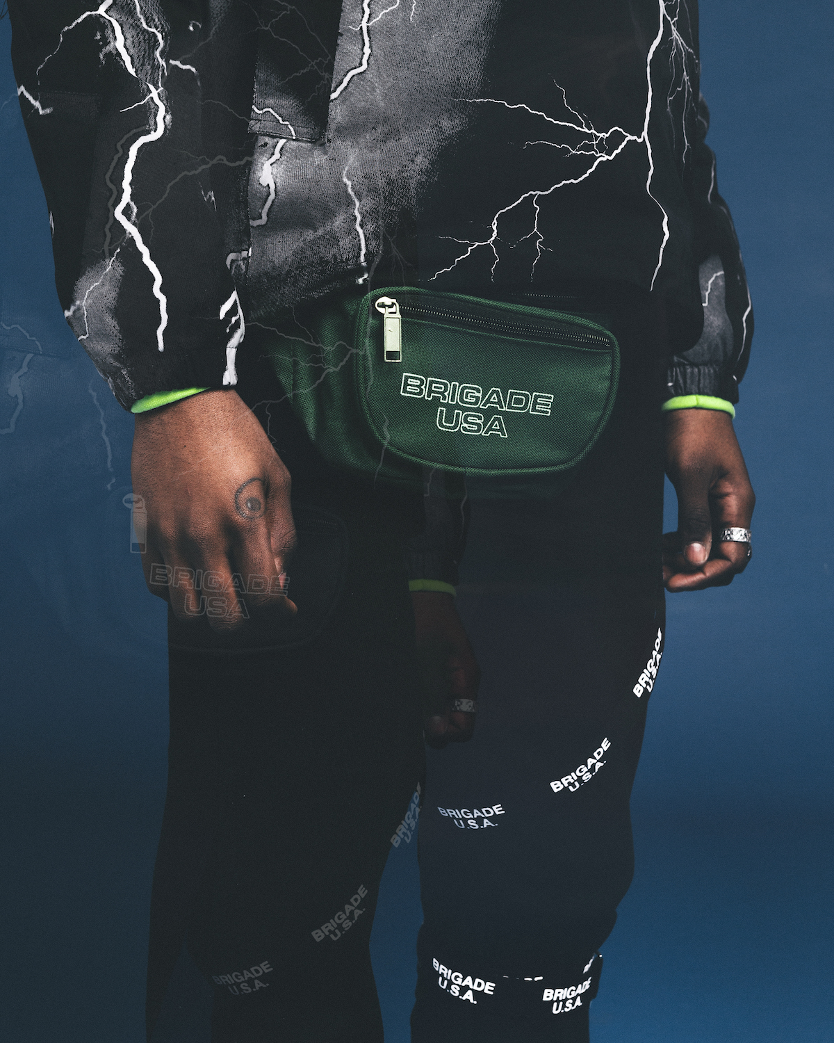 SLIM FIT BONDAGE TWILL PANTS