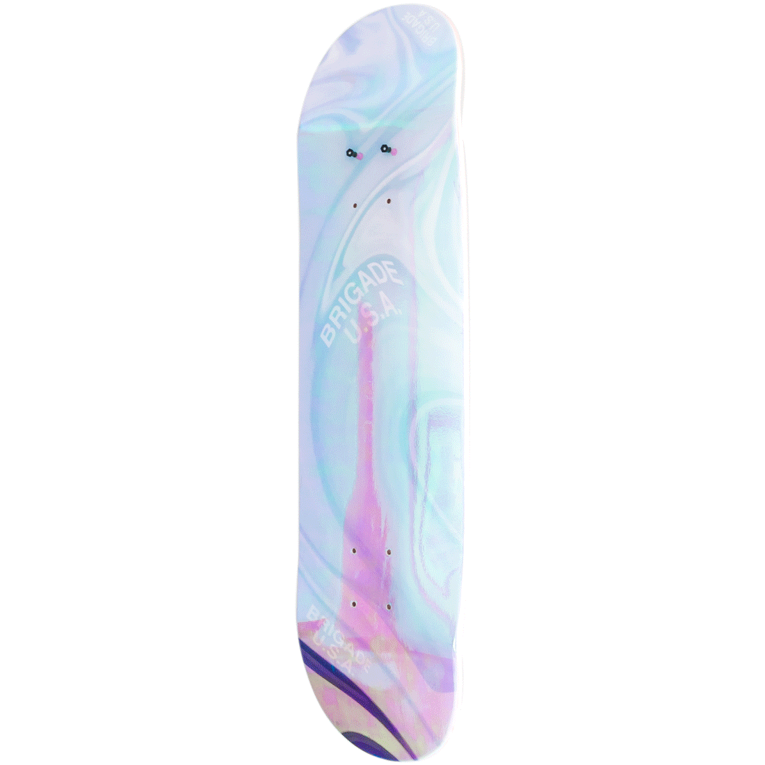 IRIDESCENT LOGO SKATEBOARD DECK
