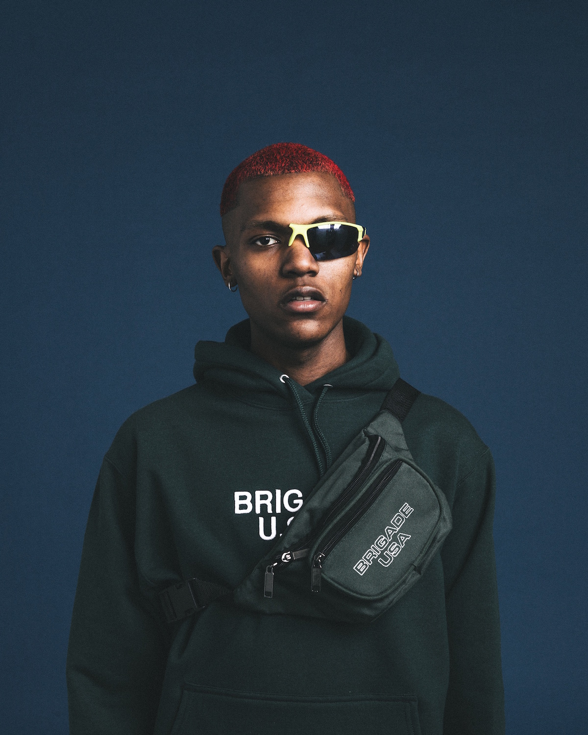FOREST GREEN SIMPLE LOGO HOODIE